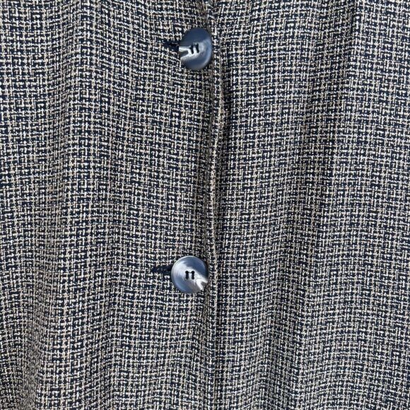 Rena Rowan for Saville Brown Tweed Single Breasted 3 Button Long Blazer Size 10 - Picture 7 of 13